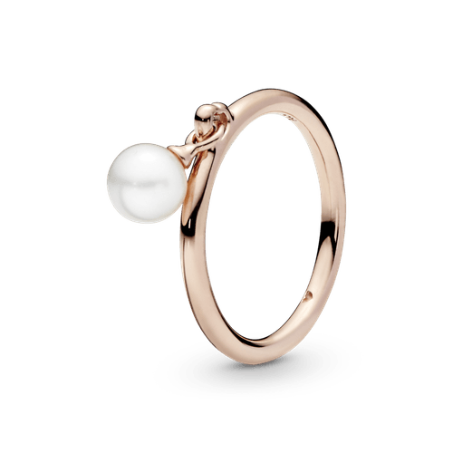 Anillo Perla Cultivada De Agua Dulce Pandora Rose