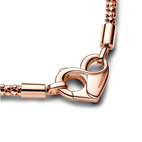 Pulsera Cadena con Tachuelas Pandora Moments Recubrimiento en Oro Rosa de 14k