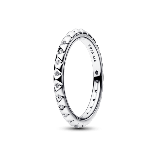 Anillo Pirámides con Recubrimiento en Oro Rosa 14k Pandora Me