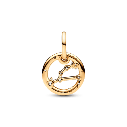 Charm Colgante Zodiaco Tauro Recubrimiento en Oro de 14k