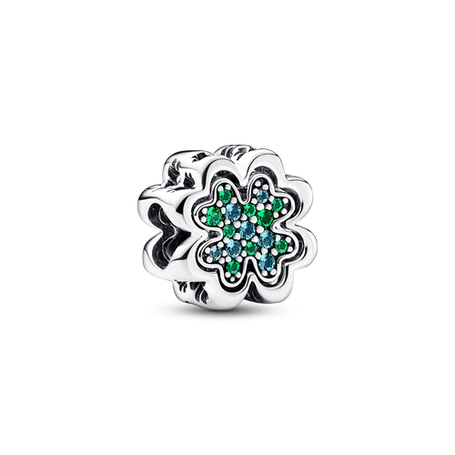 Charm Divisible Trébol de Cuatro Hojas Pandora Plata Esterlina