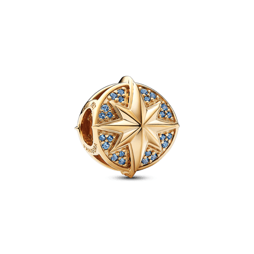 Charm Insignia Capitana Marvel de Marvel Recubrimiento en Oro de 14k