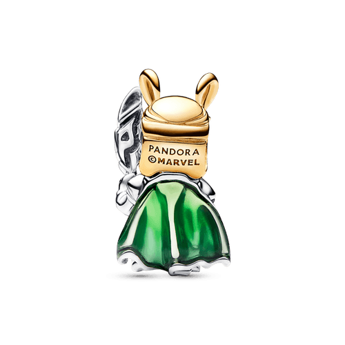 Charm Loki de Marvel Recubrimiento en Oro de 14k | Pandora Plata Esterlina