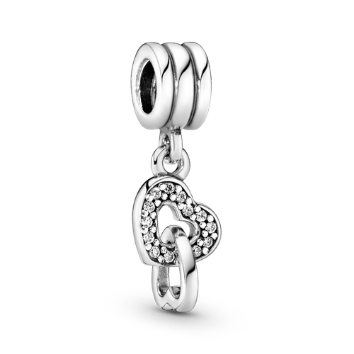 Charm Colgante Corazones Entrelazados