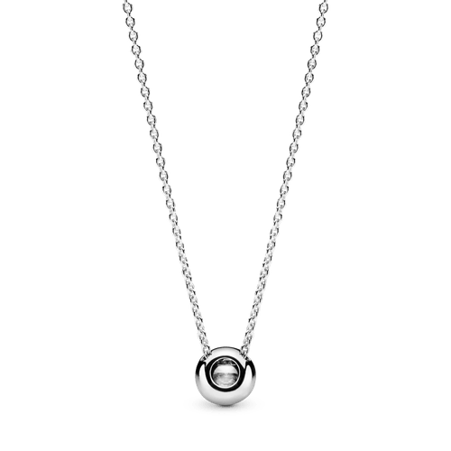 Collar con halo redondo brillante
