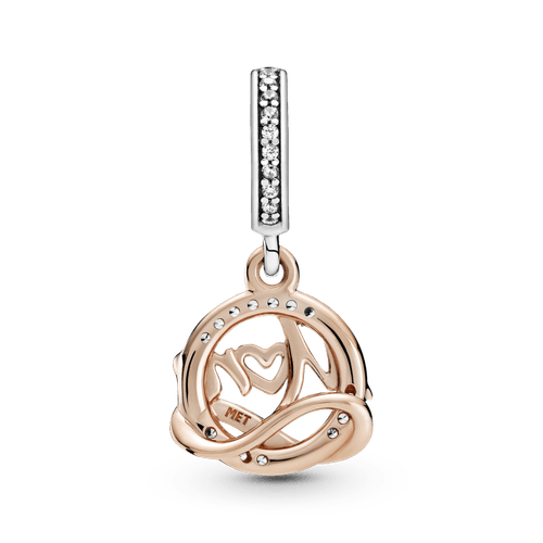 Charm Colgante De Dos Tonos Mamá