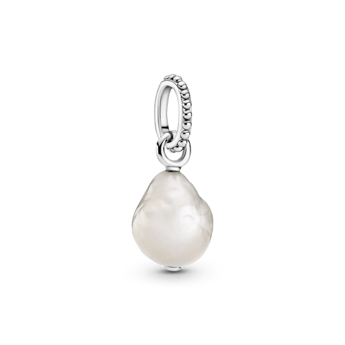 Argollas Perla Cultivada De Agua Dulce Barroca