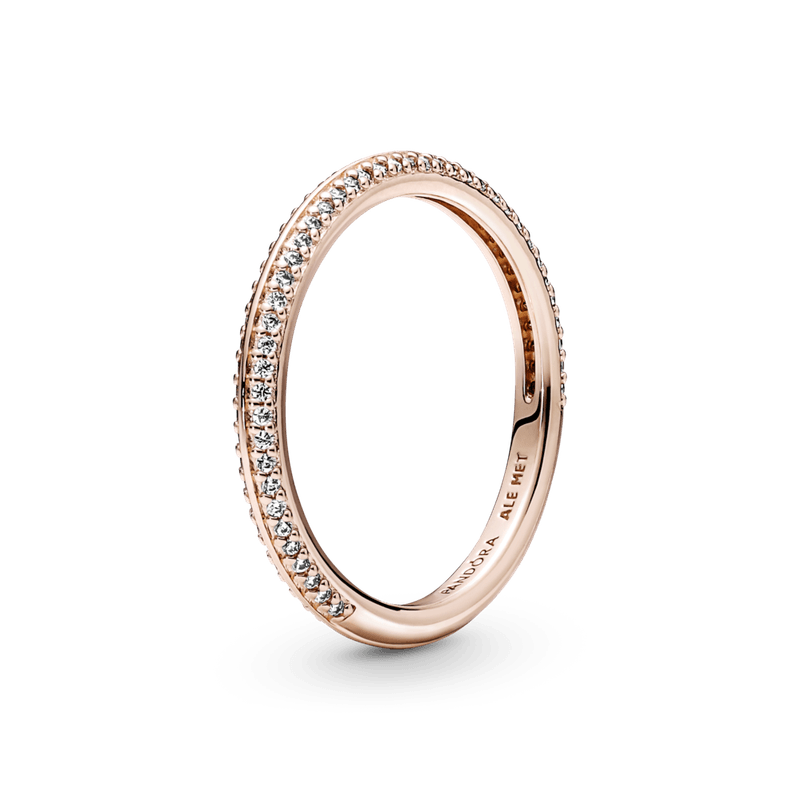 Anillo De Pav Recubrimiento en Oro Rosa De 14K Pandora Me Pandora