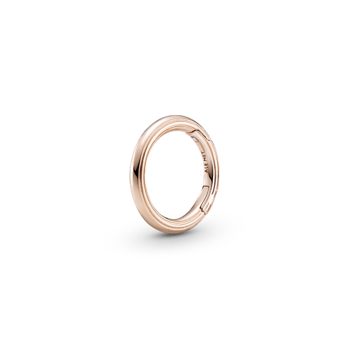 Conector De Estilo Redondo Recubrimiento en Oro Rosa De 14K Pandora Me