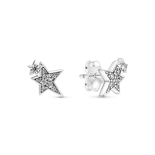 Aros De Boton En Plata De Ley Halo Brillante