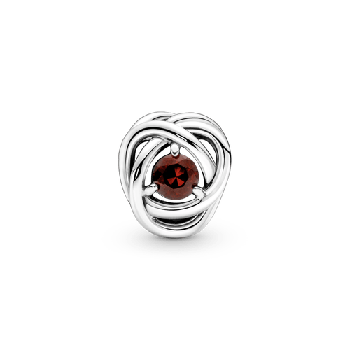 Charm Círculo Eternidad Rojo