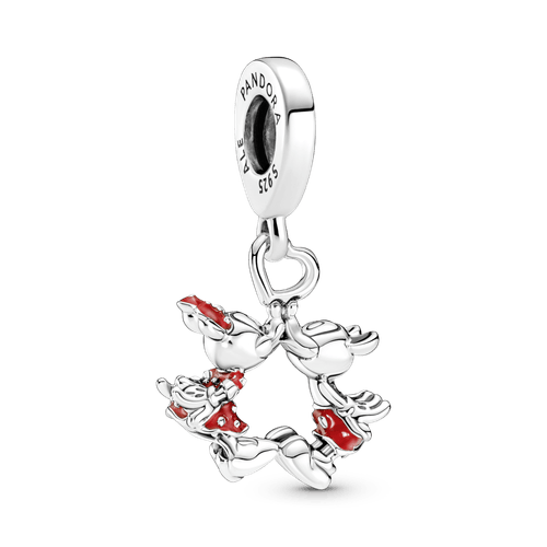 Charm Colgante Beso De Mickey Mouse Y Minnie Mouse De Disney