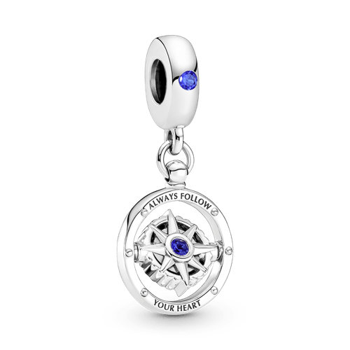 Charm Colgante Brújula Giratoria