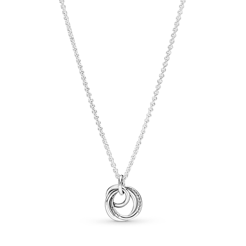 Collar Con Pendiente Círculos Entrelazados Familia Por Siempre