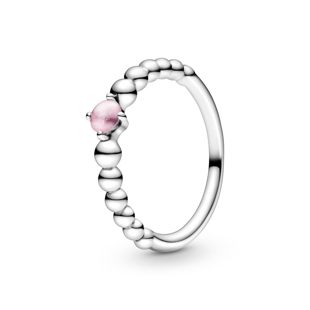 Anillo de abalorios Rosa P talo Pandora Signature Pandora