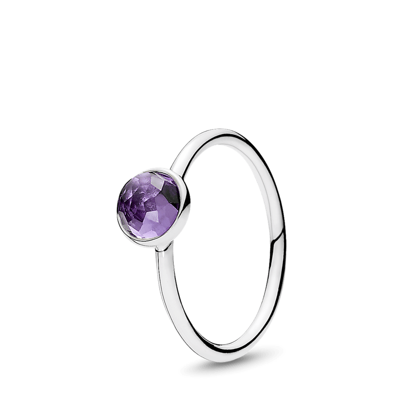 Anillo Momento de la vida febrero amatista sint tica Pandora