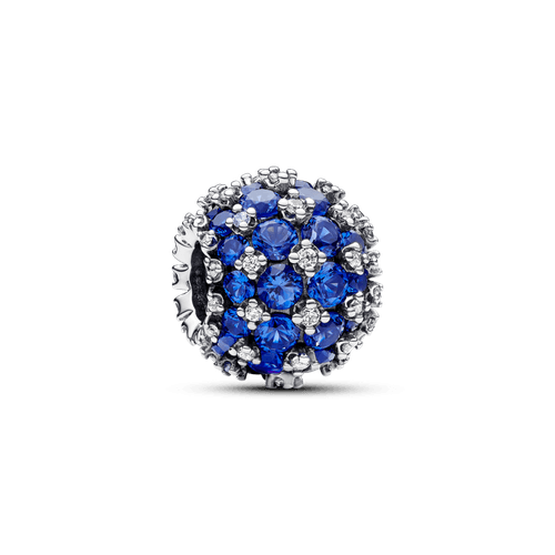 Charm Azul Redondo Pavé Brillante