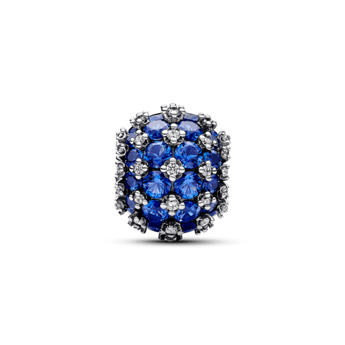 Charm Azul Redondo Pavé Brillante