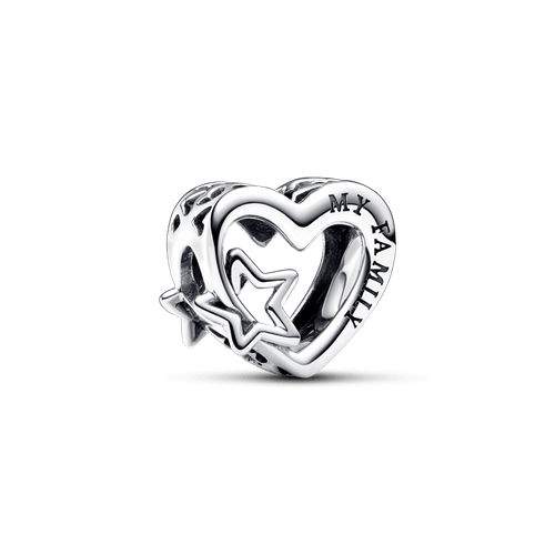 Charm de Filigrana Familia Corazón y Estrella