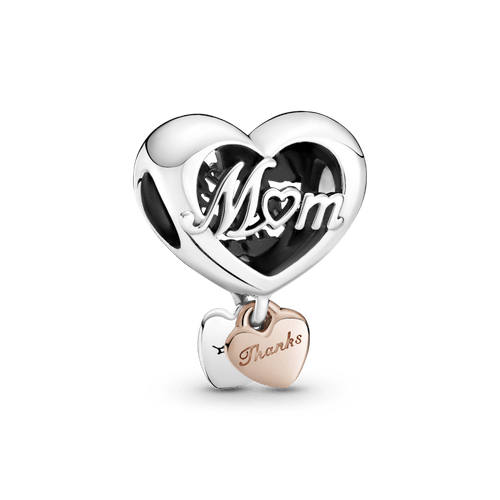 Charm Corazón Gracias Mamá Dos Tonos