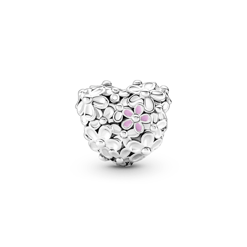 Charm Corazón Con Margaritas Mamá