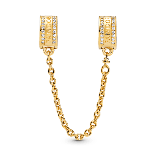 Charm de Clip Cadena de Seguridad del Logotipo de Pandora