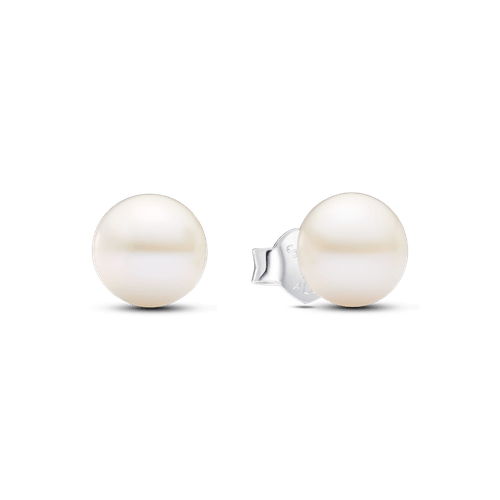 Aros de Botón Perla Cultivada de Agua Dulce Tratada de 7mm