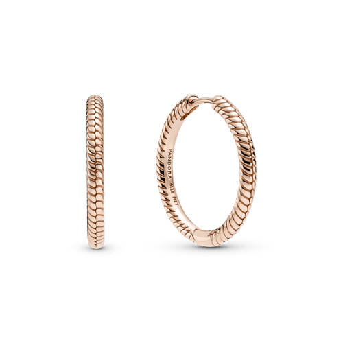 Argollas Para Charms Pandora Moments Recubrimiento en Oro Rosa de 14k