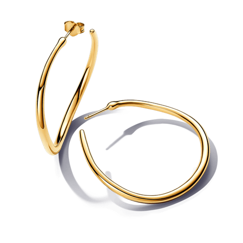 Argollas Abiertos de 42 mm Forma Orgánica