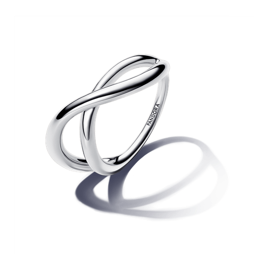 Anillo Infinito Forma Orgánica Plata