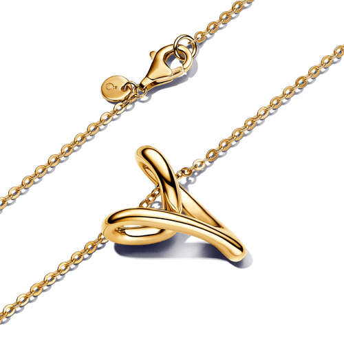 Collar Corazón Forma Orgánica Oro