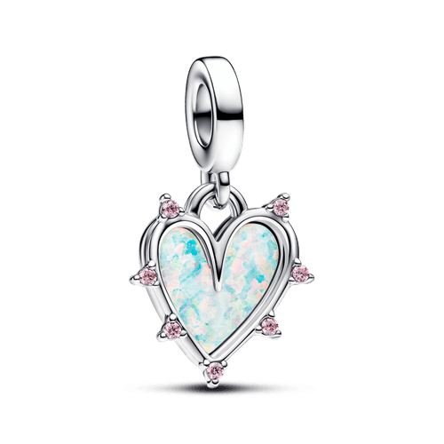 Charm Colgante Doble Amistad Opalescente