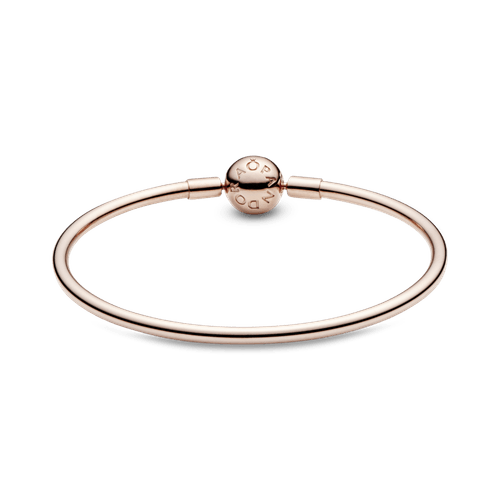 Brazalete rígido Pandora Moments en Recubrimiento en Oro Rosa de 14k