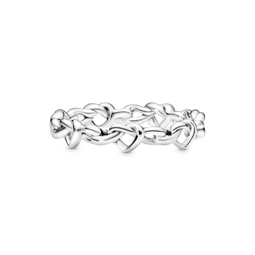 Anillo Corazones anudados