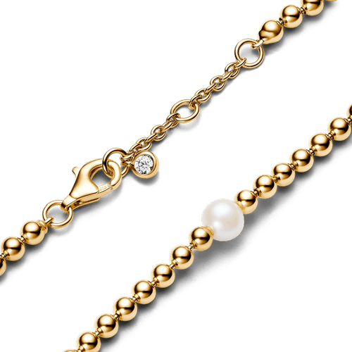 Brazalete Cuentas y Perlas Cultivadas de Agua Dulce