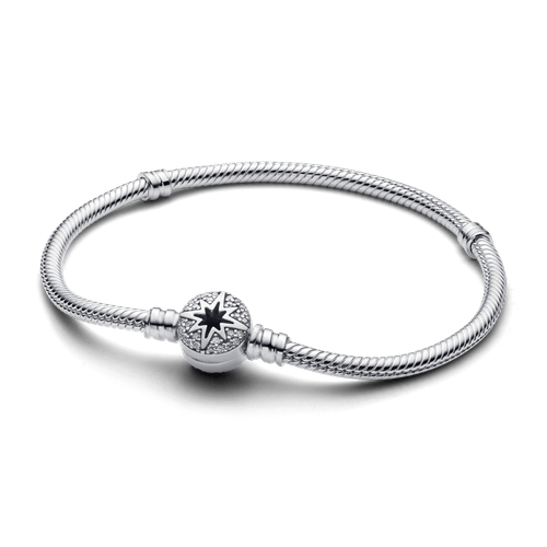Brazalete Pandora Moments Cadena de Serpiente con Cierre de Estrella Polar