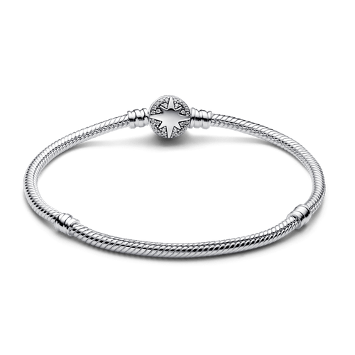 Brazalete Pandora Moments Cadena de Serpiente con Cierre de Estrella Polar