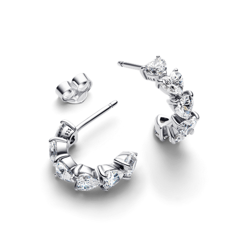 Argollas Corazones Brillantes
