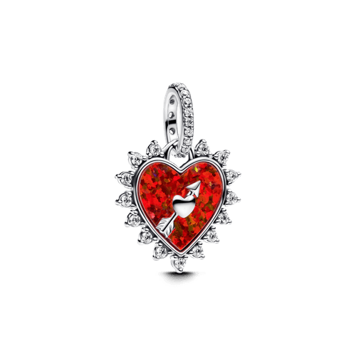 Charm Colgante Flecha Corazón Giratorio
