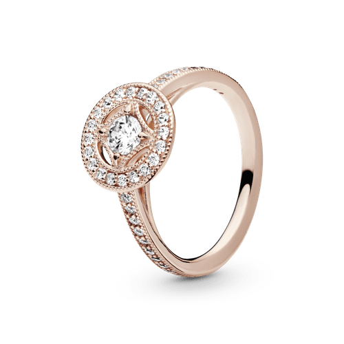 Anillo Círculo clásico Recubrimiento en Oro Rosa de 14k