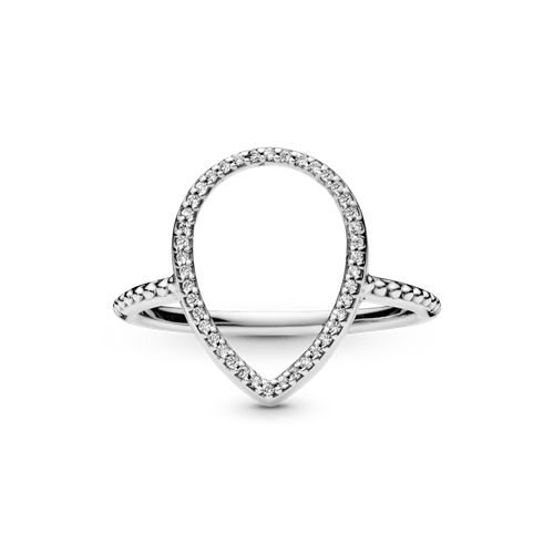 Anillo Silueta De Lágrima