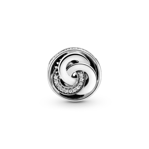 Charm Círculos Entrelazados Con Pavé