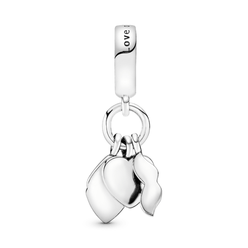 Charm Colgante Bigote Corazón Y Labios