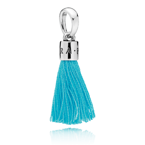 Charm Colgante Borla Turquesa