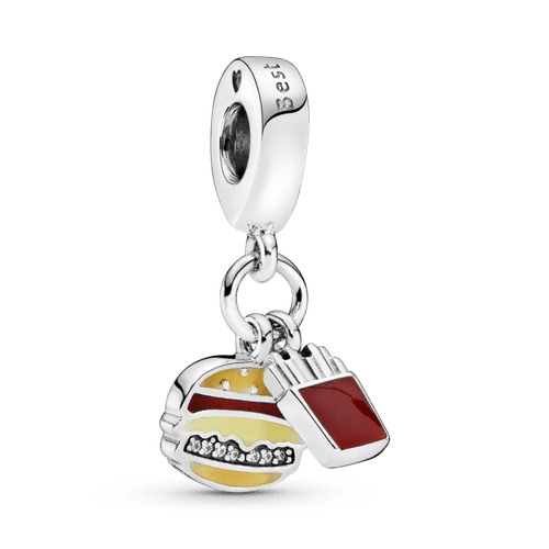 Charm Colgante Hamburguesa Y Papas Fritas