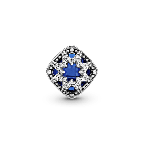 Charm cuadrado Estrella azul