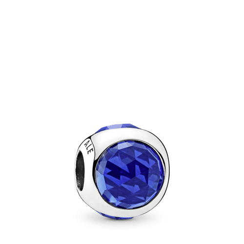 Charm Gotita Radiante, Cristales Azul Real