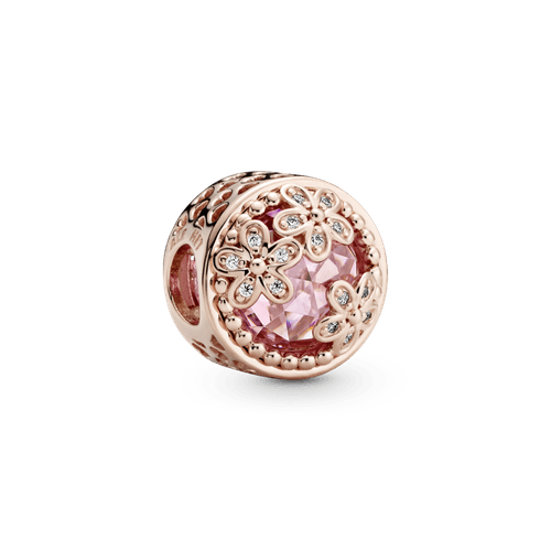 Charm Margaritas Rosas Brillantes