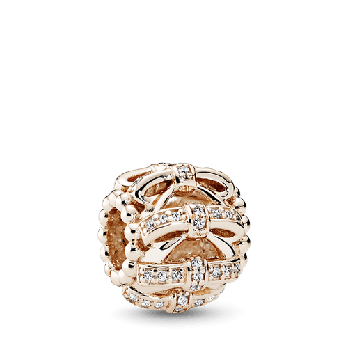 Charm Recubrimiento en Oro Rosa de 14k Sentimientos Brillantes