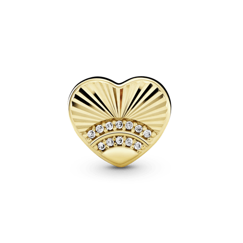 Charm Recubrimiento en Oro de 14k Fan Del Amor